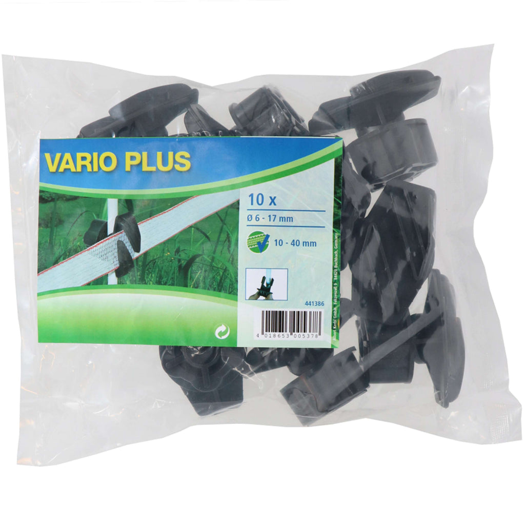 Ako Isolateur à Vis Vario- Plus 10 Pièces Noir