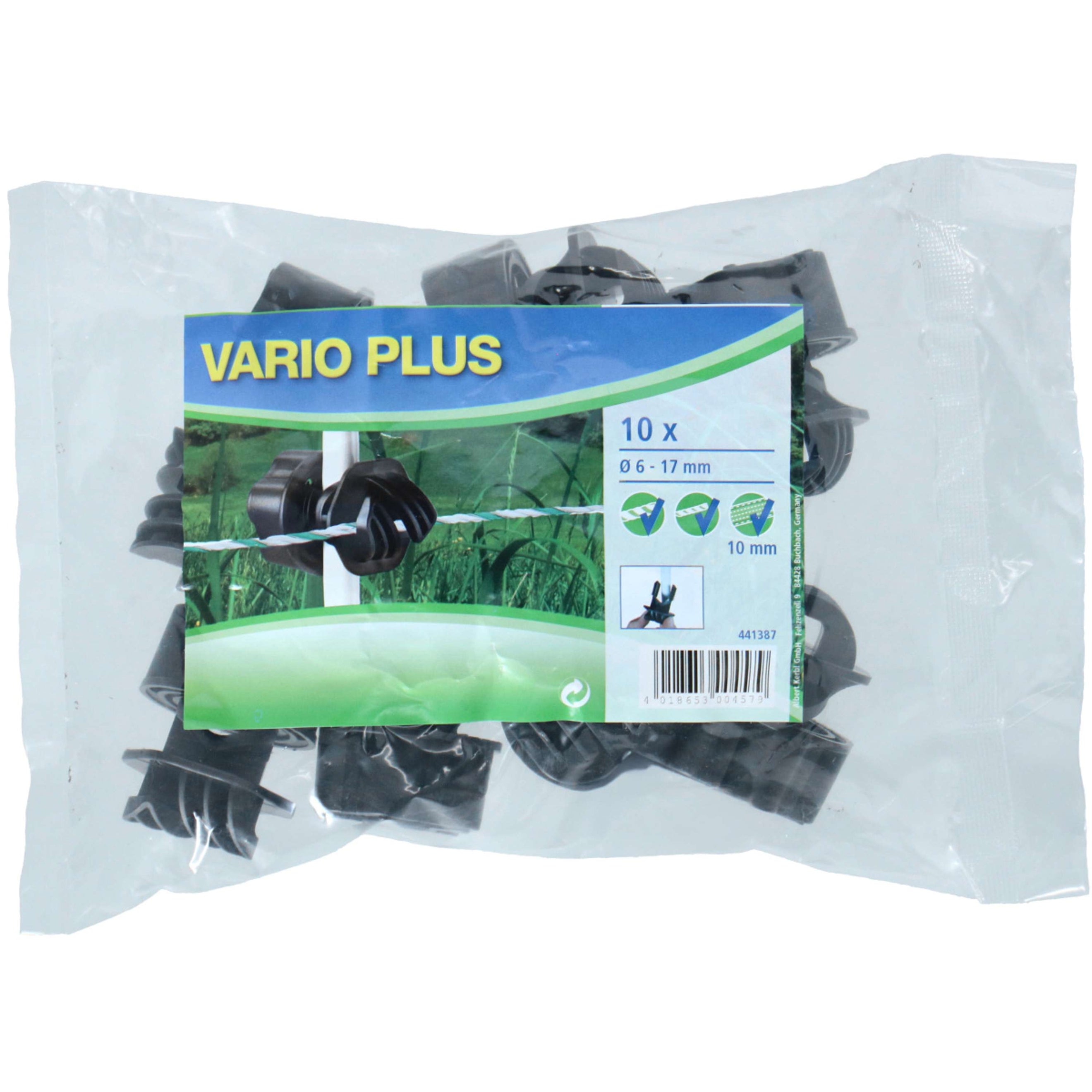 Ako Isolateur à Vis Filet-Corde 10 Pièces Noir/Rouge Ako Isolateur à Vis Filet-Corde 10 Pièces Noir/Rouge