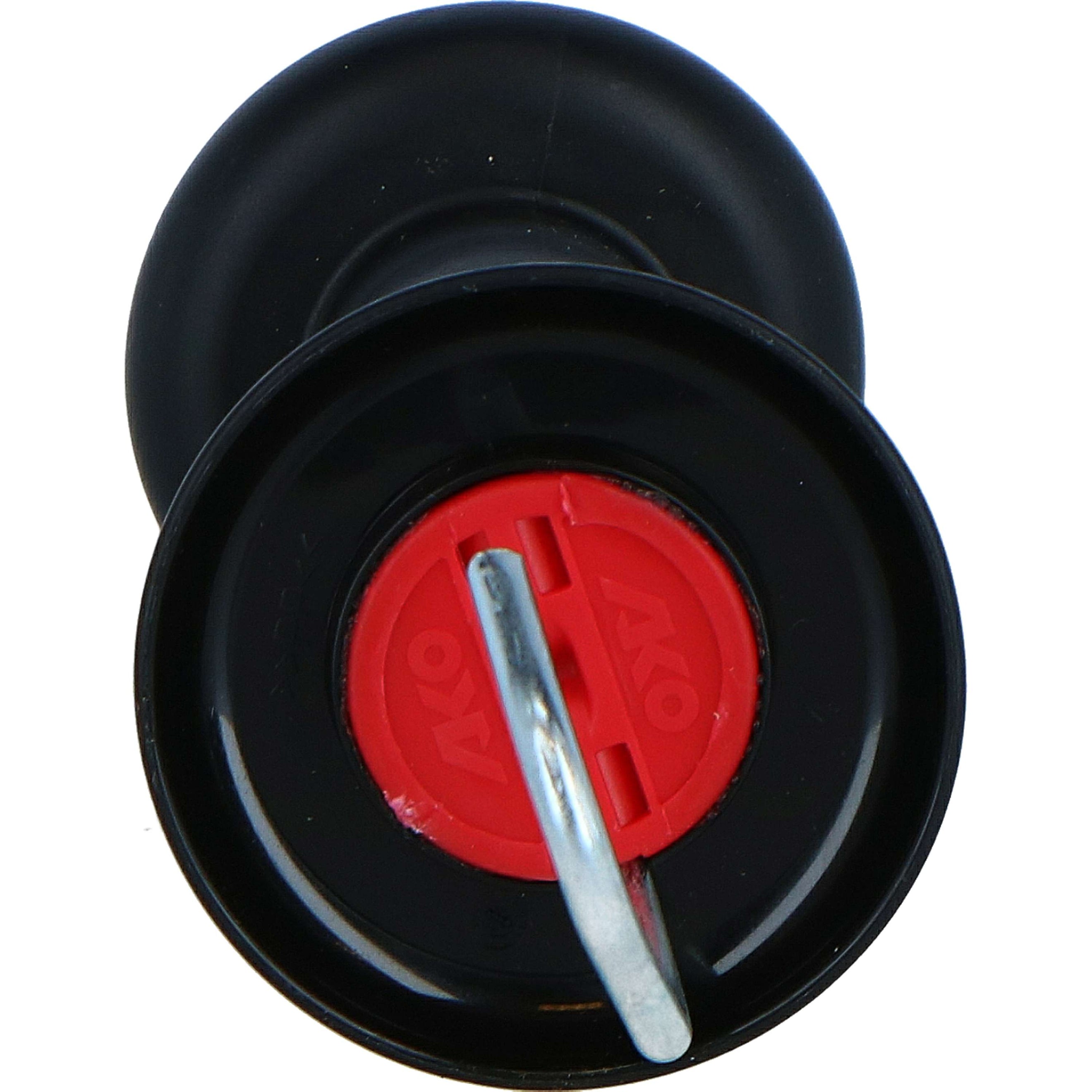 Ako Poignée de Portail avec Relieur de Corde Noir Ako Poignée de Portail avec Relieur de Corde Noir