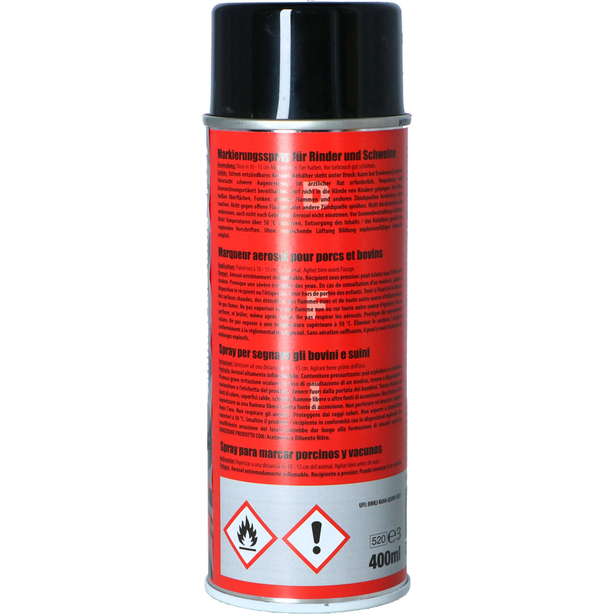 Raidex Spray de marquage Rouge