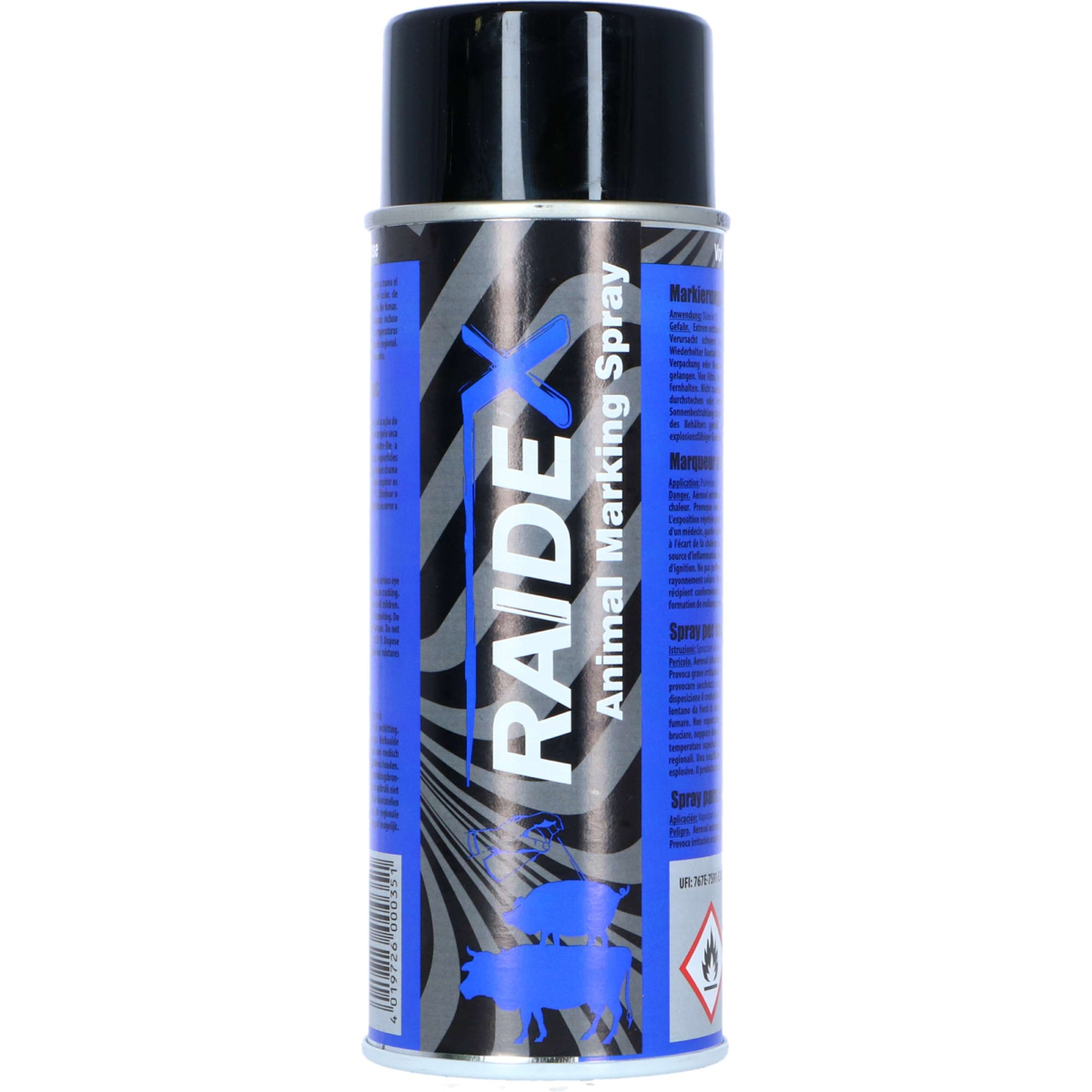 Raidex Spray de marquage Bleu