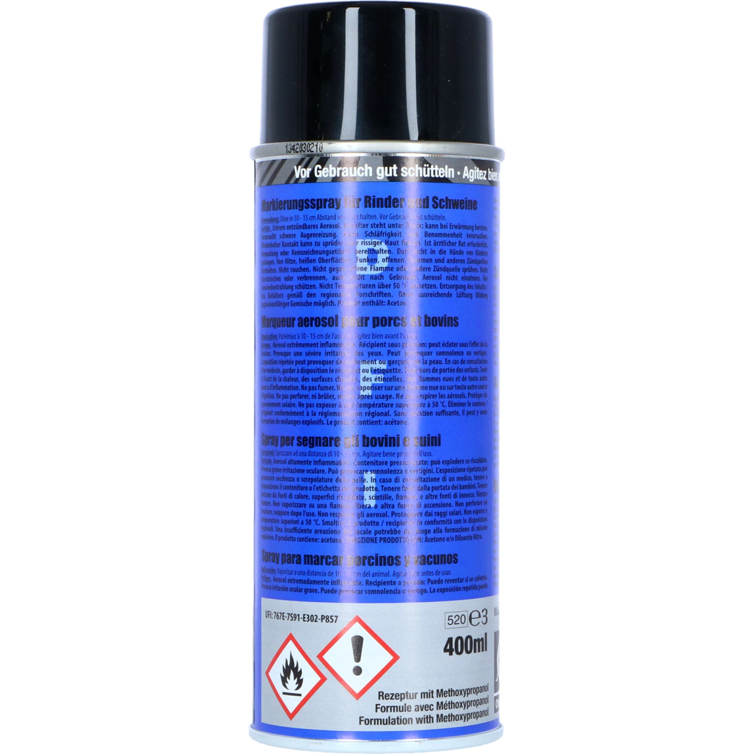 Raidex Spray de marquage Bleu