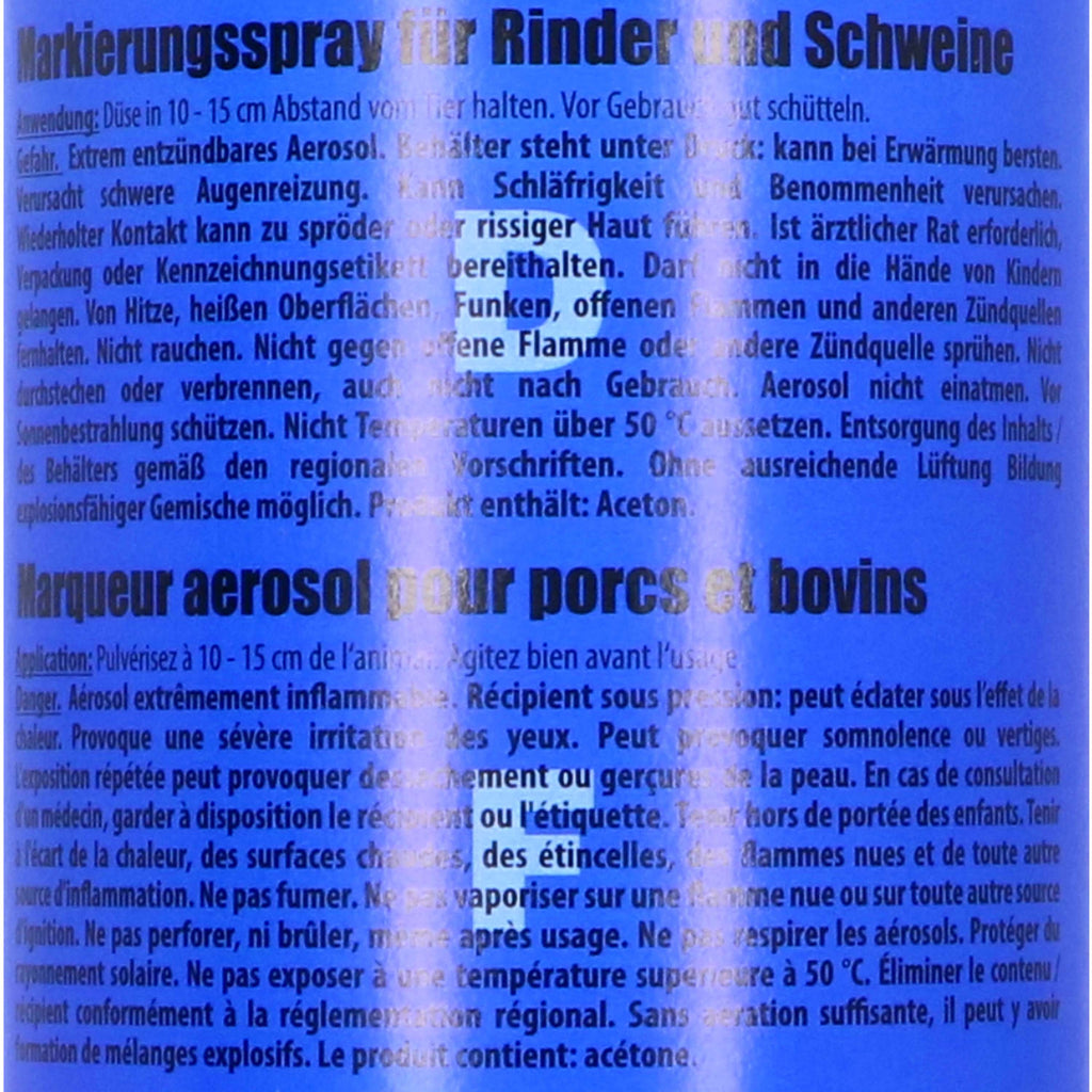 Raidex Spray de marquage Bleu
