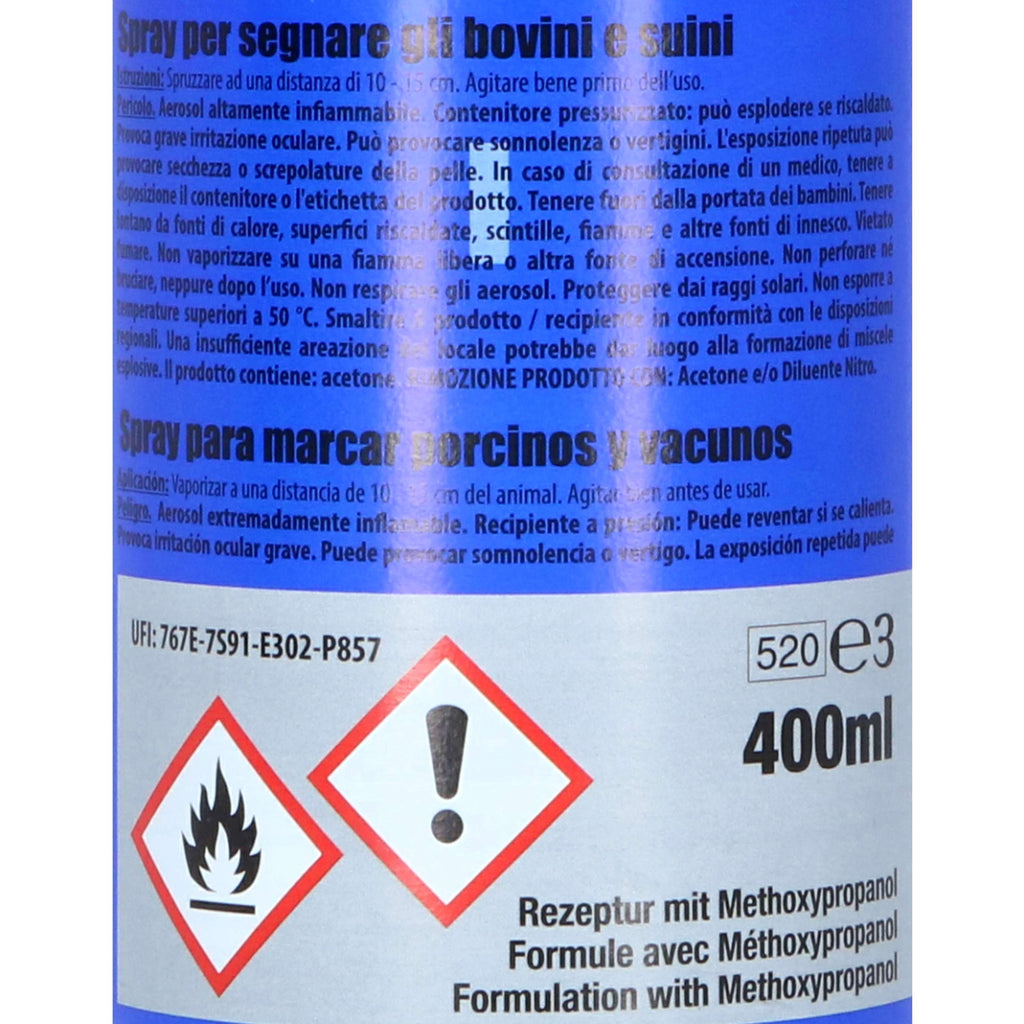 Raidex Spray de marquage Bleu