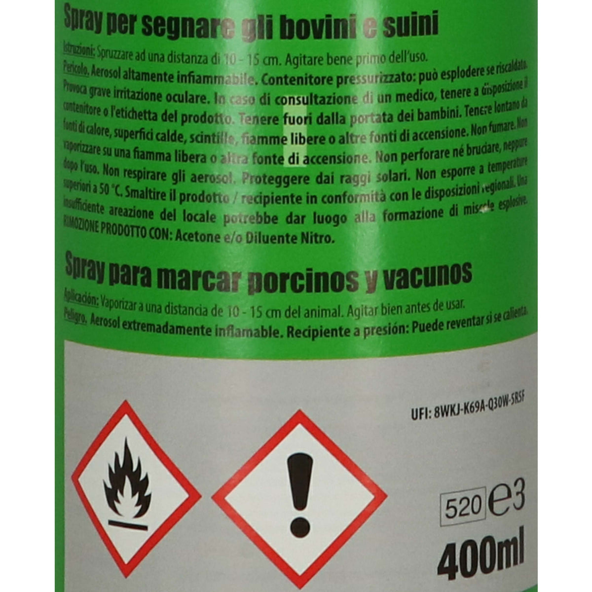 Raidex Spray de marquage Vert