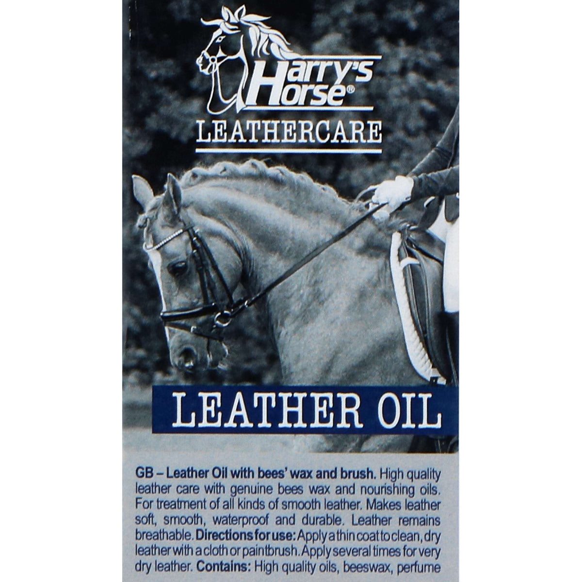 Harry's Horse Huile pour Cuir avec cire d'abeille et Brosse