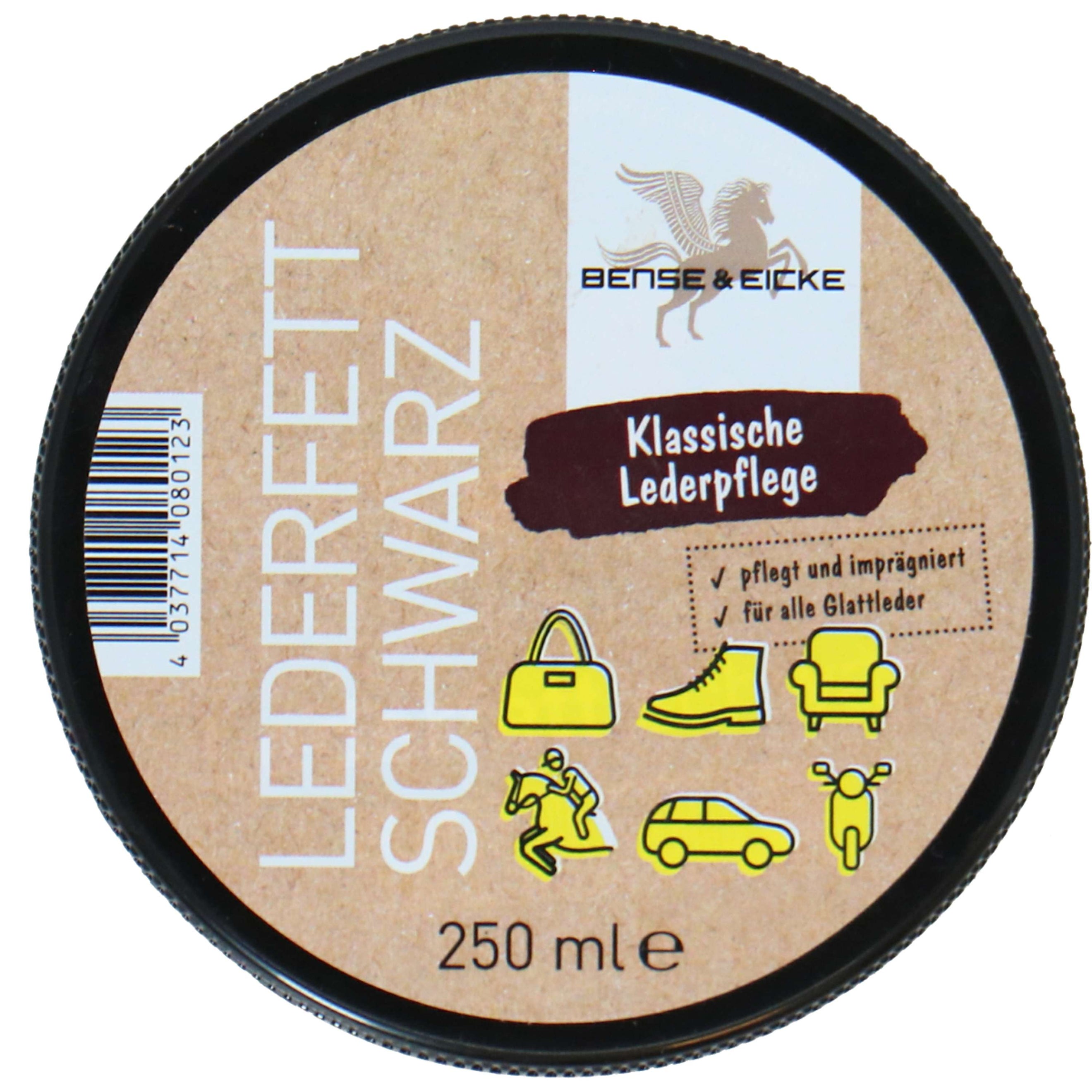 Bense & Eicke Graisse pour Cuir Noir Bense & Eicke Graisse pour Cuir Noir