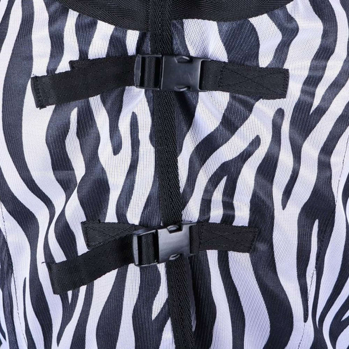 HORKA Couvre-reins Anti-mouches Fixe Cou Zebra