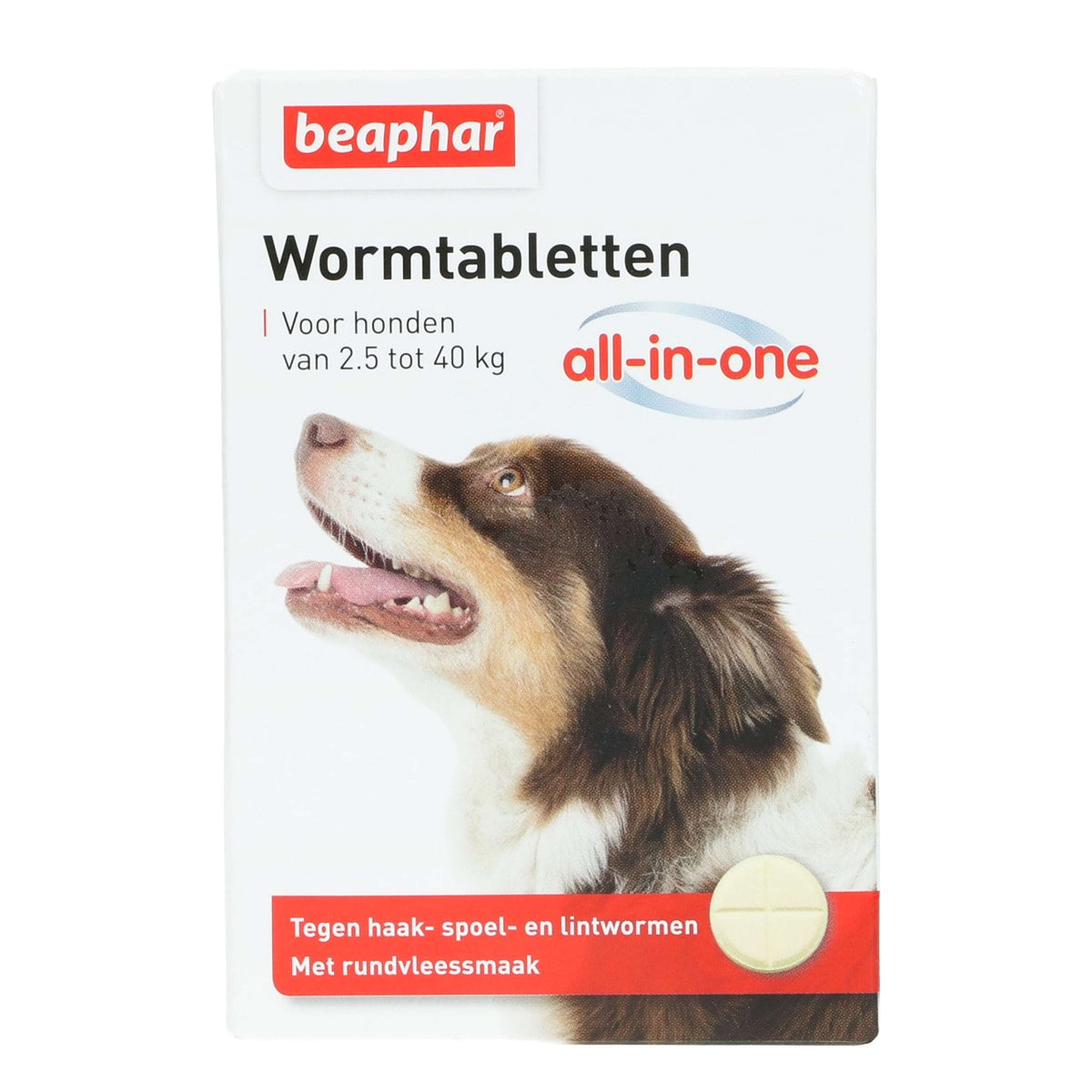 Beaphar Comprimés Vermifuges All-in-One 2,5-40kg