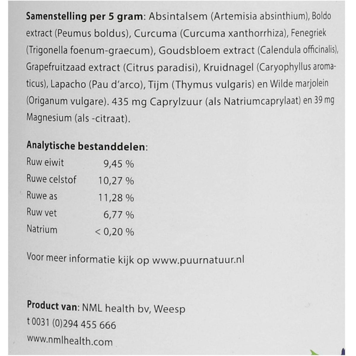 PUUR Parasites/ Balance Des Parasites Cheval et Poney