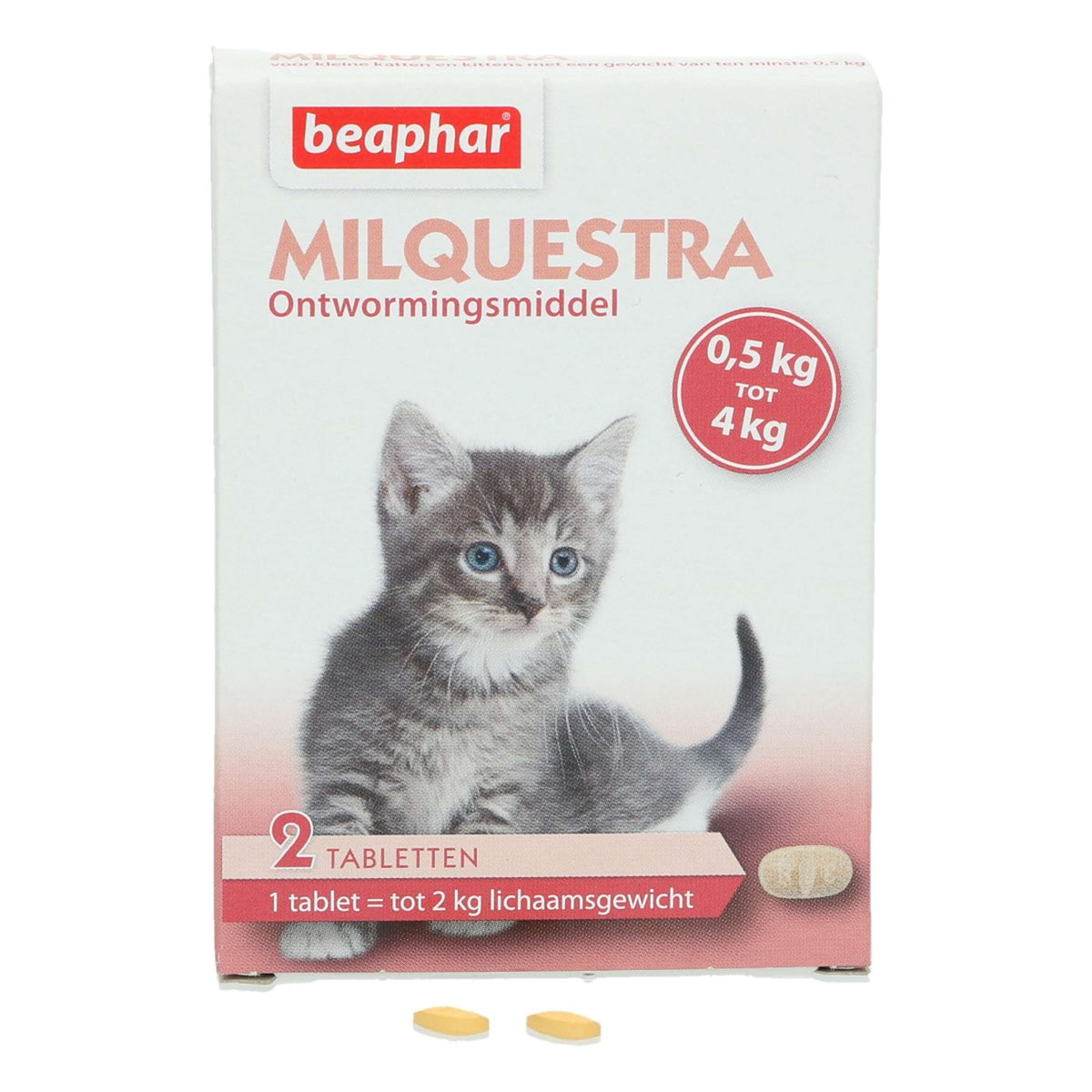 Beaphar Comprimé Vermifuge Milque Piècesra Petit Chat/Chien 0,5-4kg