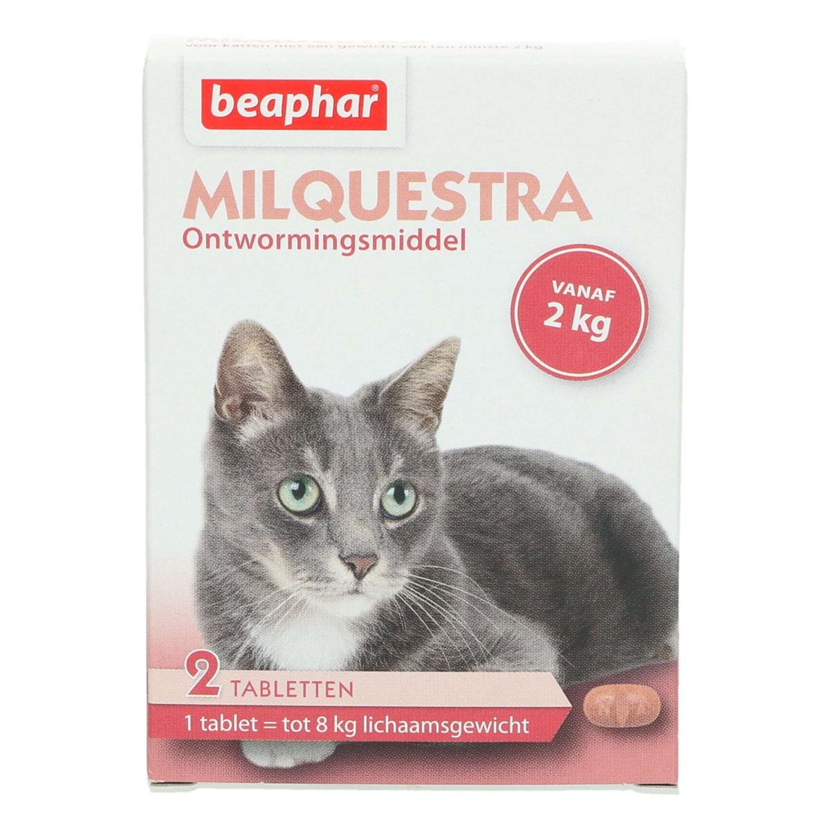 Beaphar Comprimé Vermifuge Milquestra Chat 2-12kg