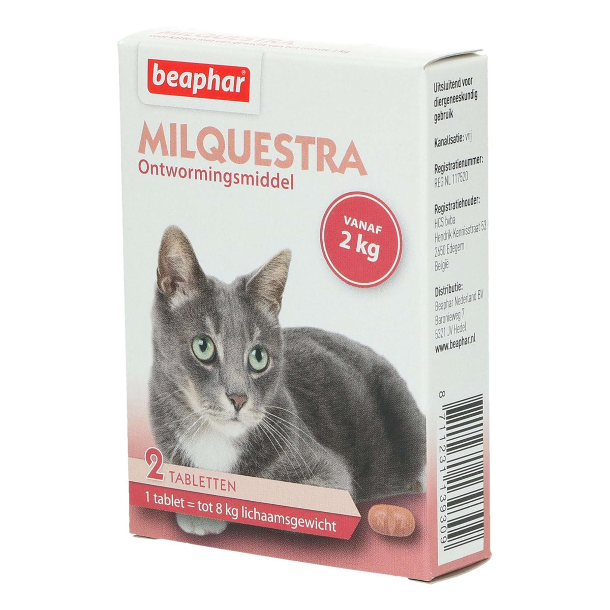 Beaphar Comprimé Vermifuge Milquestra Chat 2-12kg