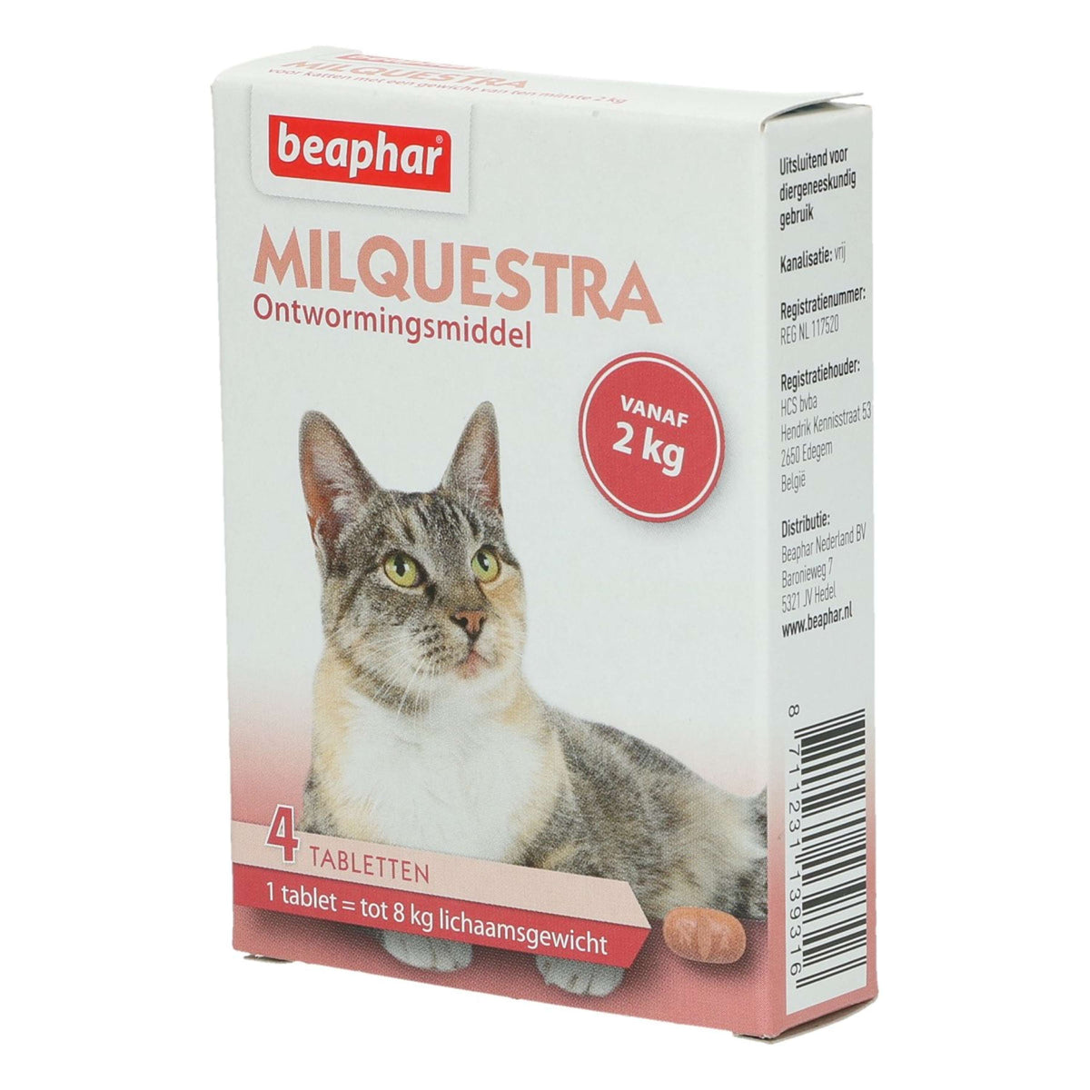 Beaphar Comprimé Vermifuge Milquestra Chat 2-12kg