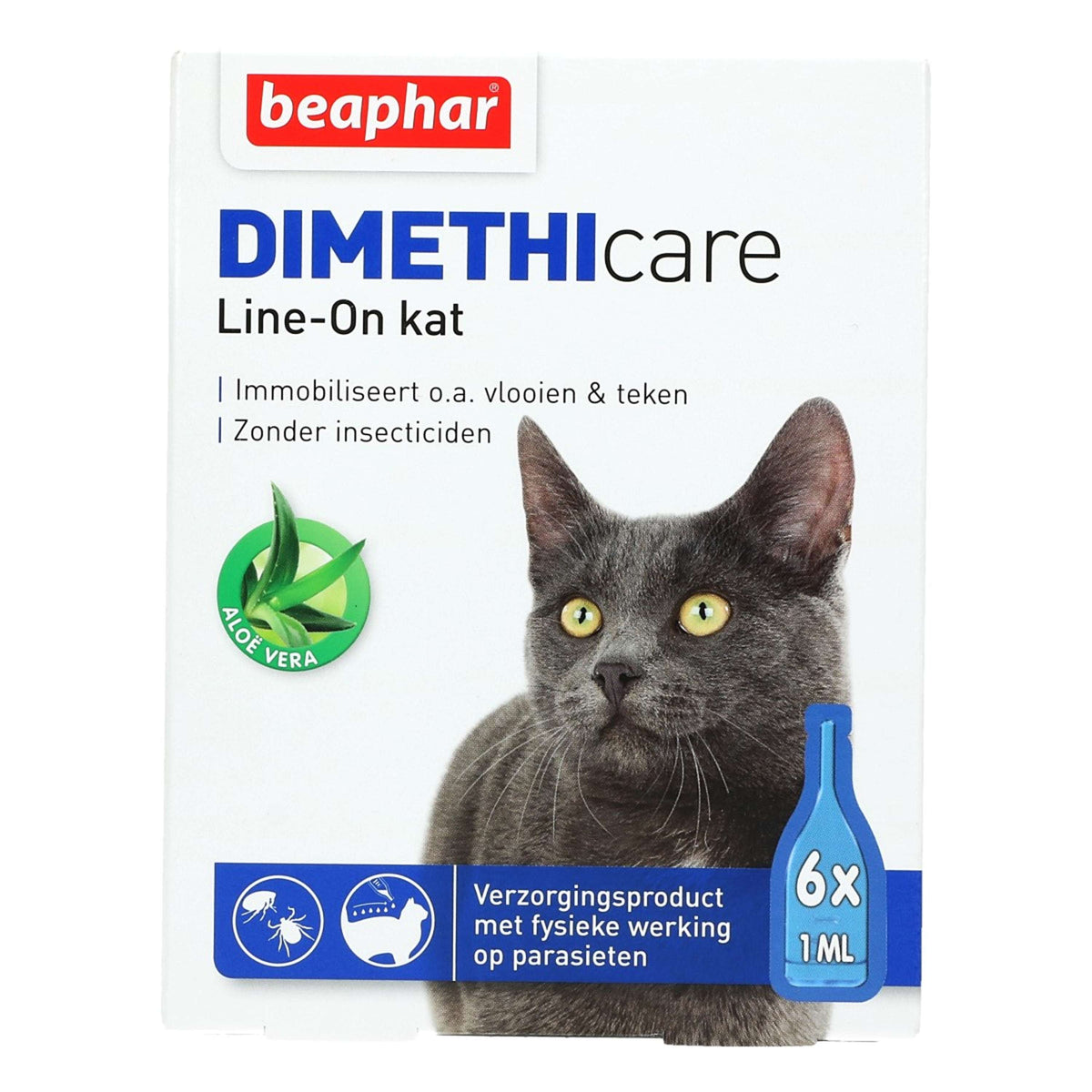 Beaphar Produit Anti-Puces DIMETHIcare Line-On Chat