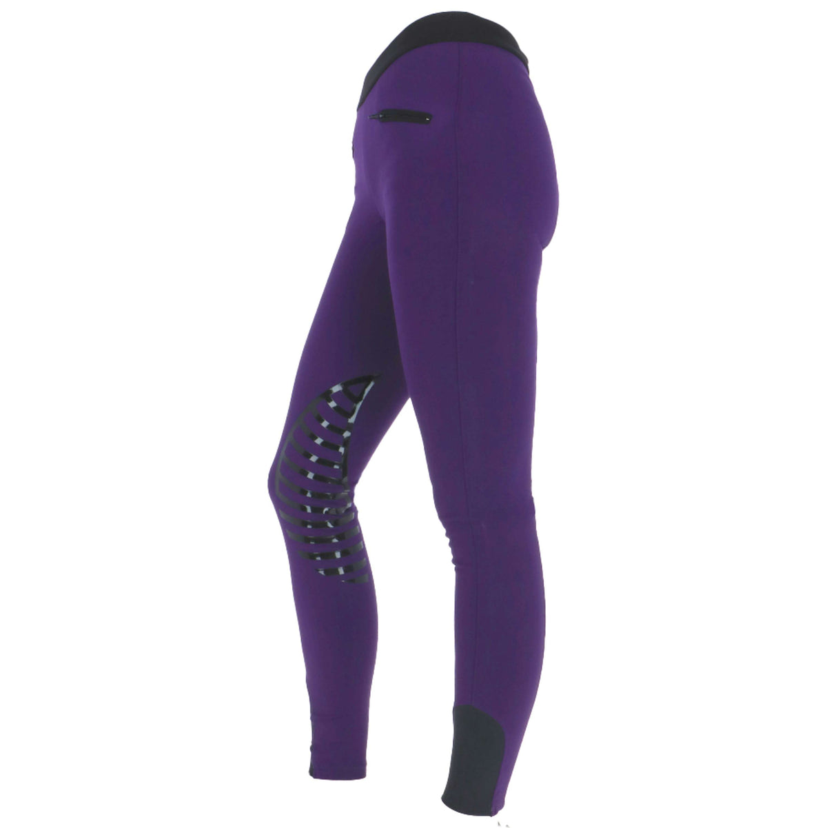 HKM Riding Leggings Starlight Sili. Knee Violet/Noir