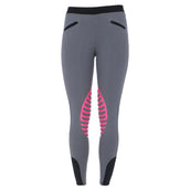 HKM Legging d'Équitation Starlight Femmes Gris clair/Rose