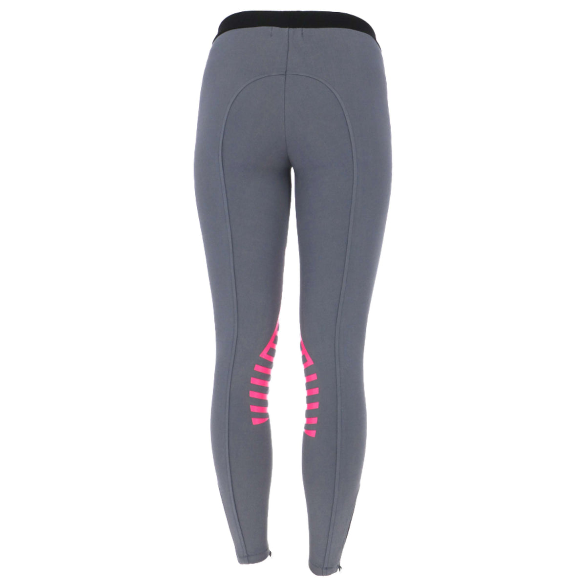 HKM Legging d'Équitation Starlight Femmes Gris clair/Rose