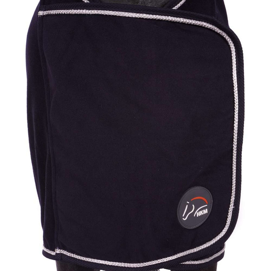 HKM Couverture Polaire avec Col Bleu Foncé