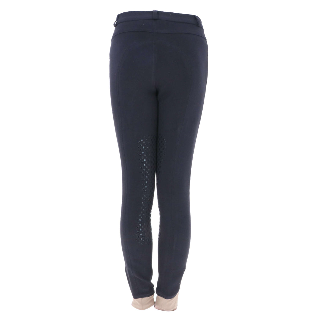 HKM Pantalon d'Équitation Kids Easy Silicon Genouillères Bleu Foncé