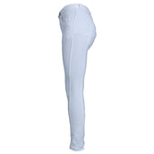 HKM Pantalon d'Équitation Kids Easy Silicon Genouillères Blanc