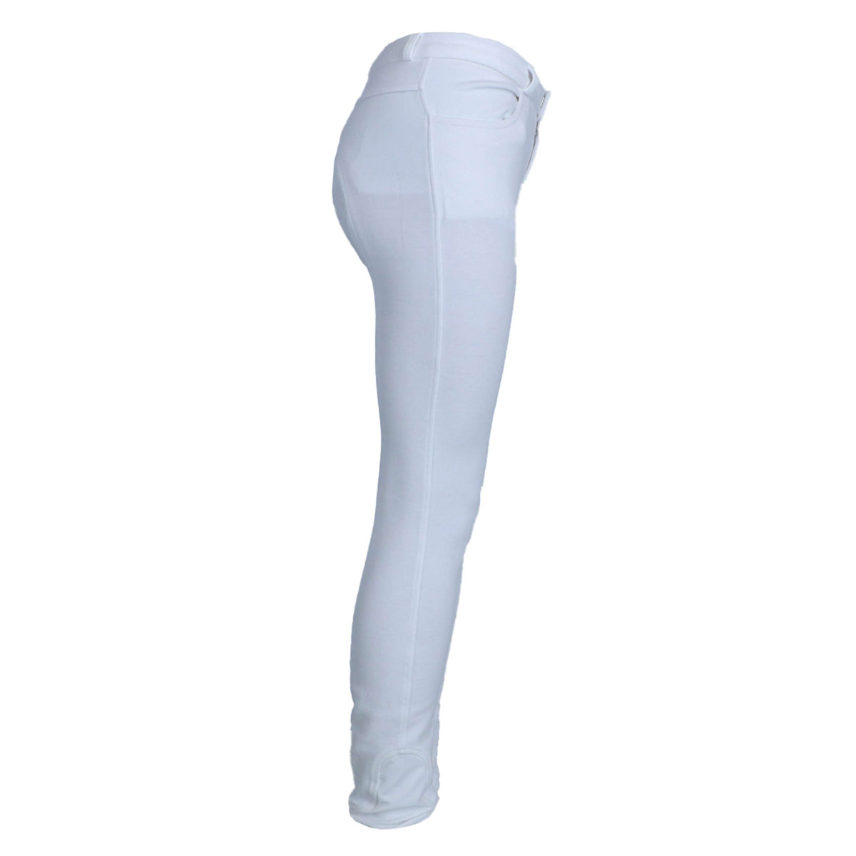 HKM Pantalon d'Équitation Kids Easy Silicon Genouillères Blanc