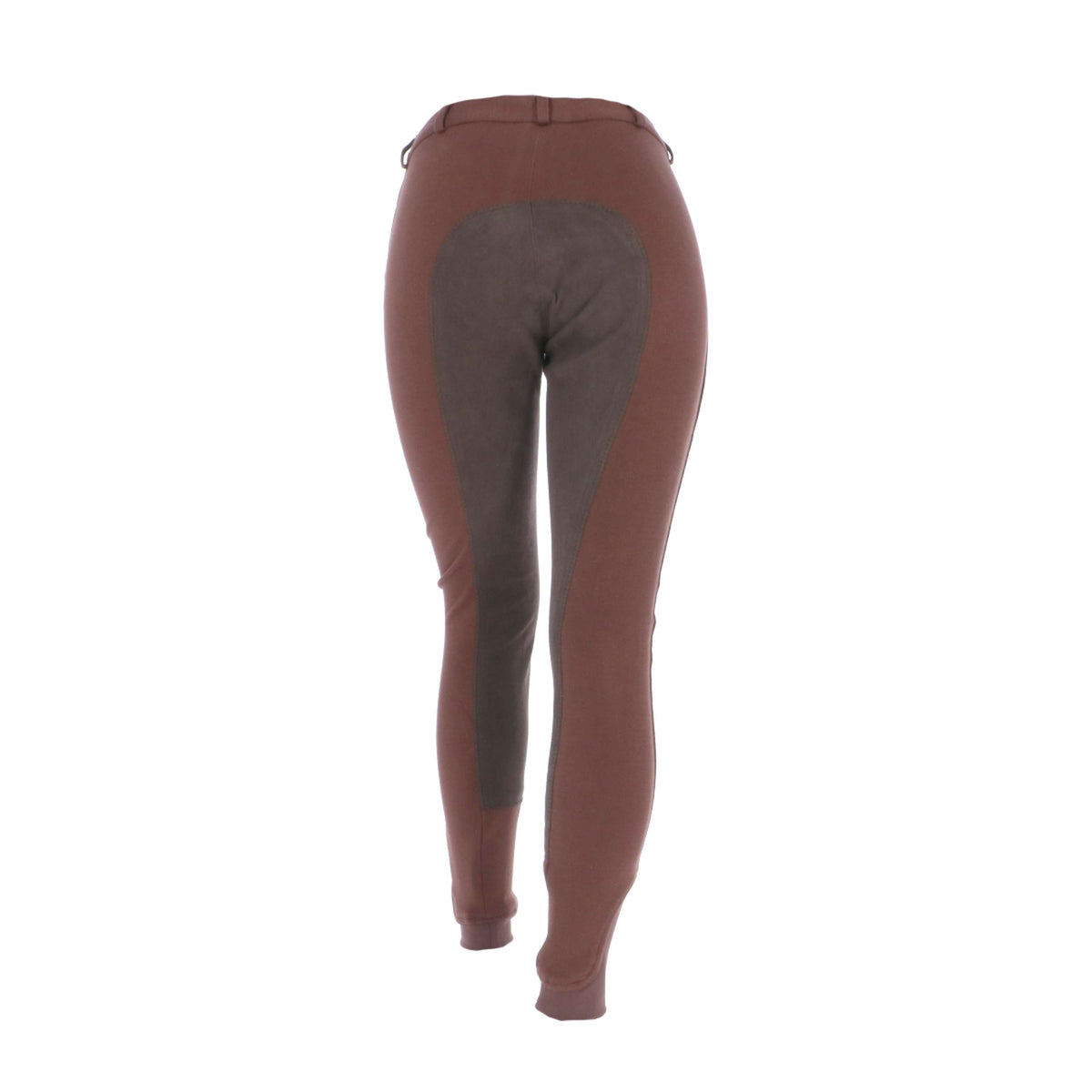 HKM Pantalon d'Équitation Penny Easy 3/4 Fond de peau Marron foncé/Marron foncé