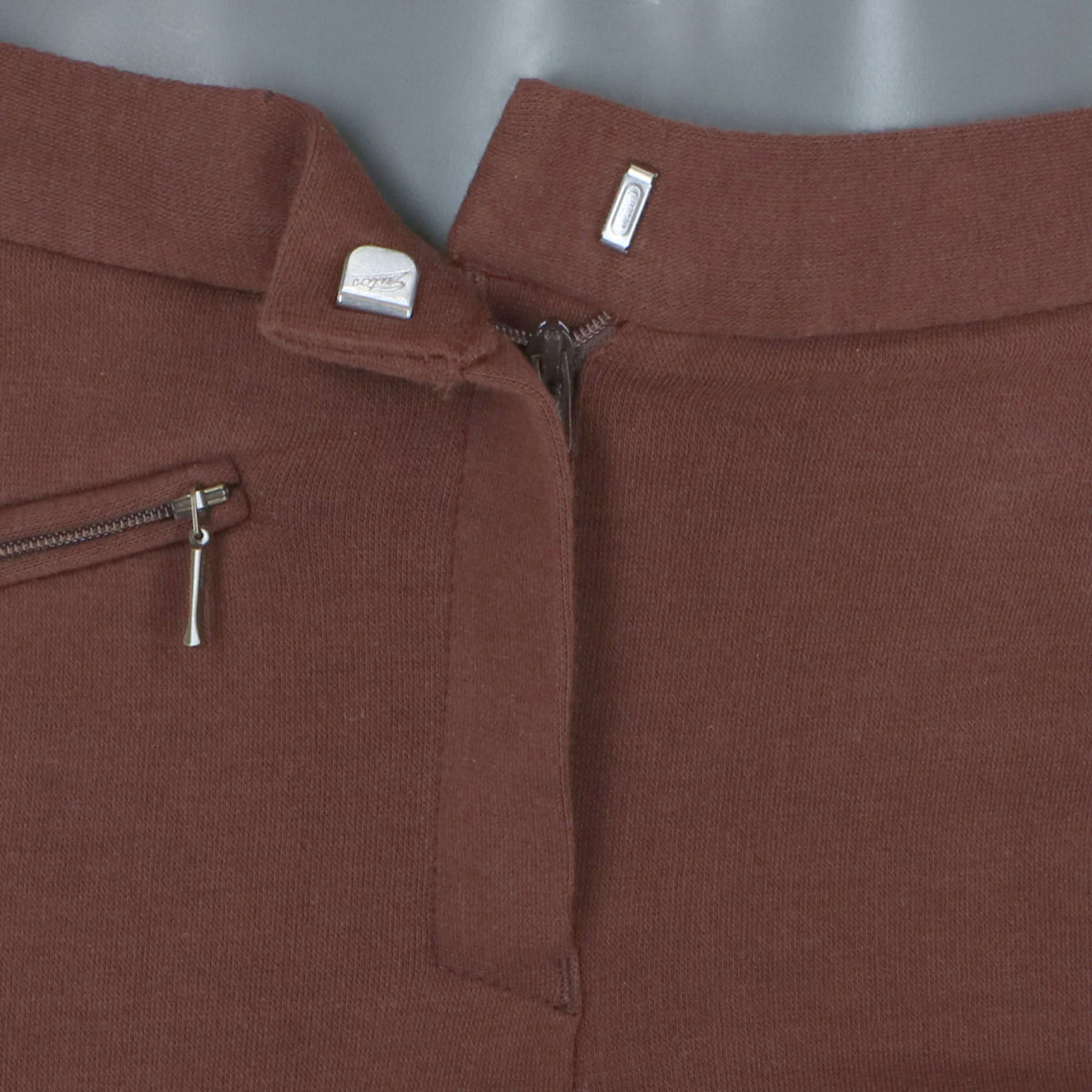 HKM Pantalon d'Équitation Penny Easy 3/4 Fond de peau Marron foncé/Marron foncé