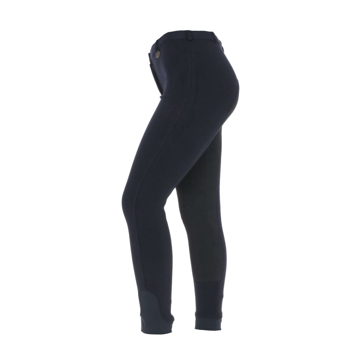 HKM Pantalon d'Équitation Penny Easy 3/4 Fond de peau Noir/Noir