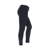 HKM Pantalon d'Équitation Penny Easy 3/4 Fond de peau Noir/Noir