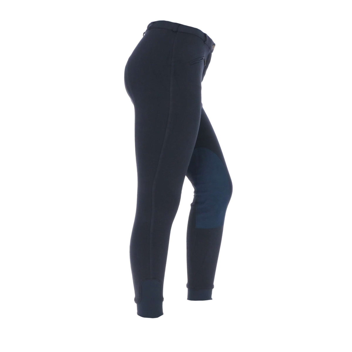 HKM Pantalon d'Équitation Penny Easy Sofline Genouillère Bleu Foncé