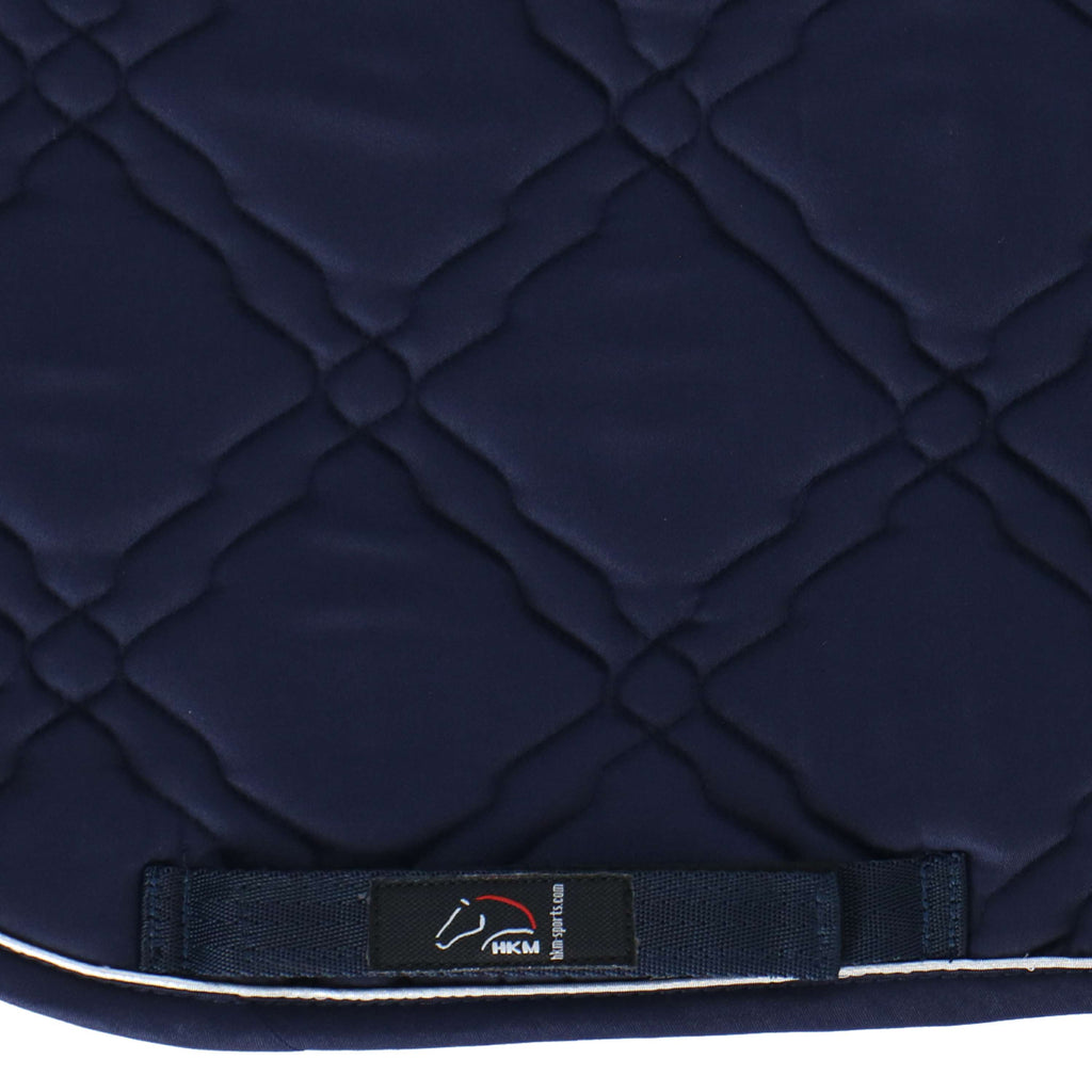 HKM Tapis de Selle Bologna Polyvalent Bleu Foncé