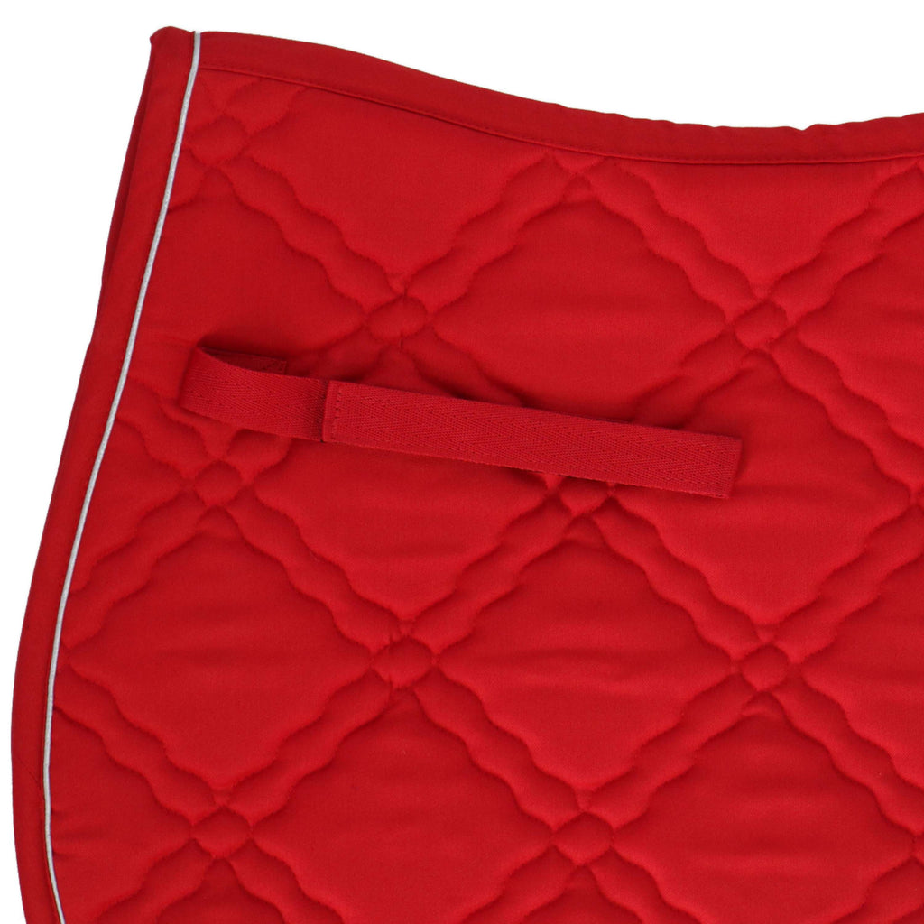 HKM Tapis de Selle Bologna Polyvalent Rouge