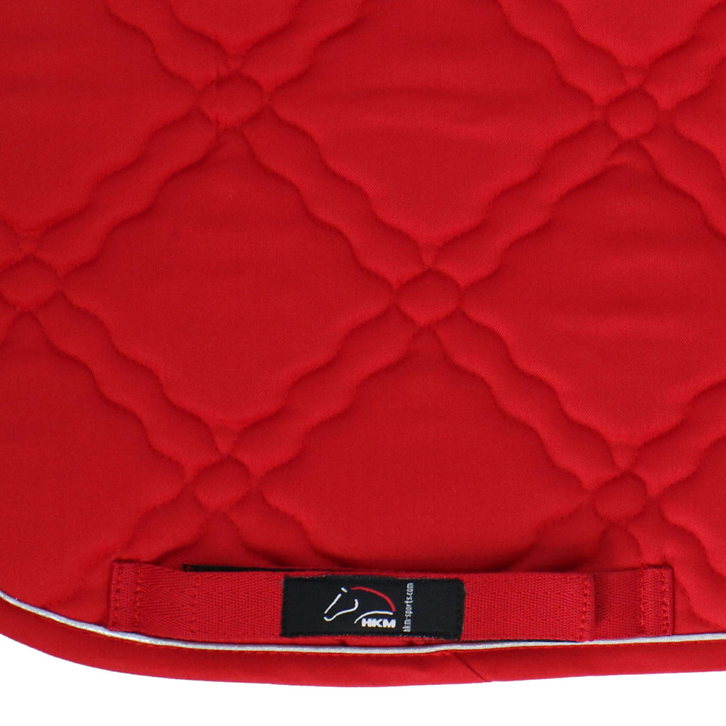 HKM Tapis de Selle Bologna Polyvalent Rouge