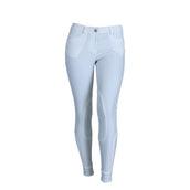 Euro-Star Pantalon d'Équitation Carina Femme Prise de Genou Blanc