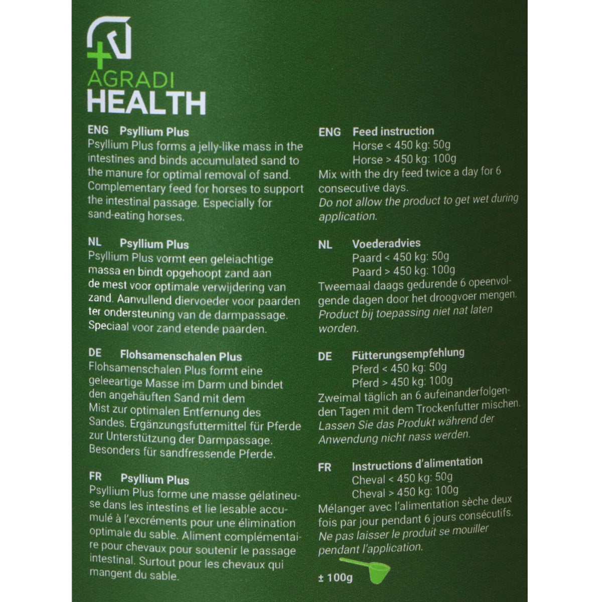 Agradi Health Psyllium Anti-Sable Plus