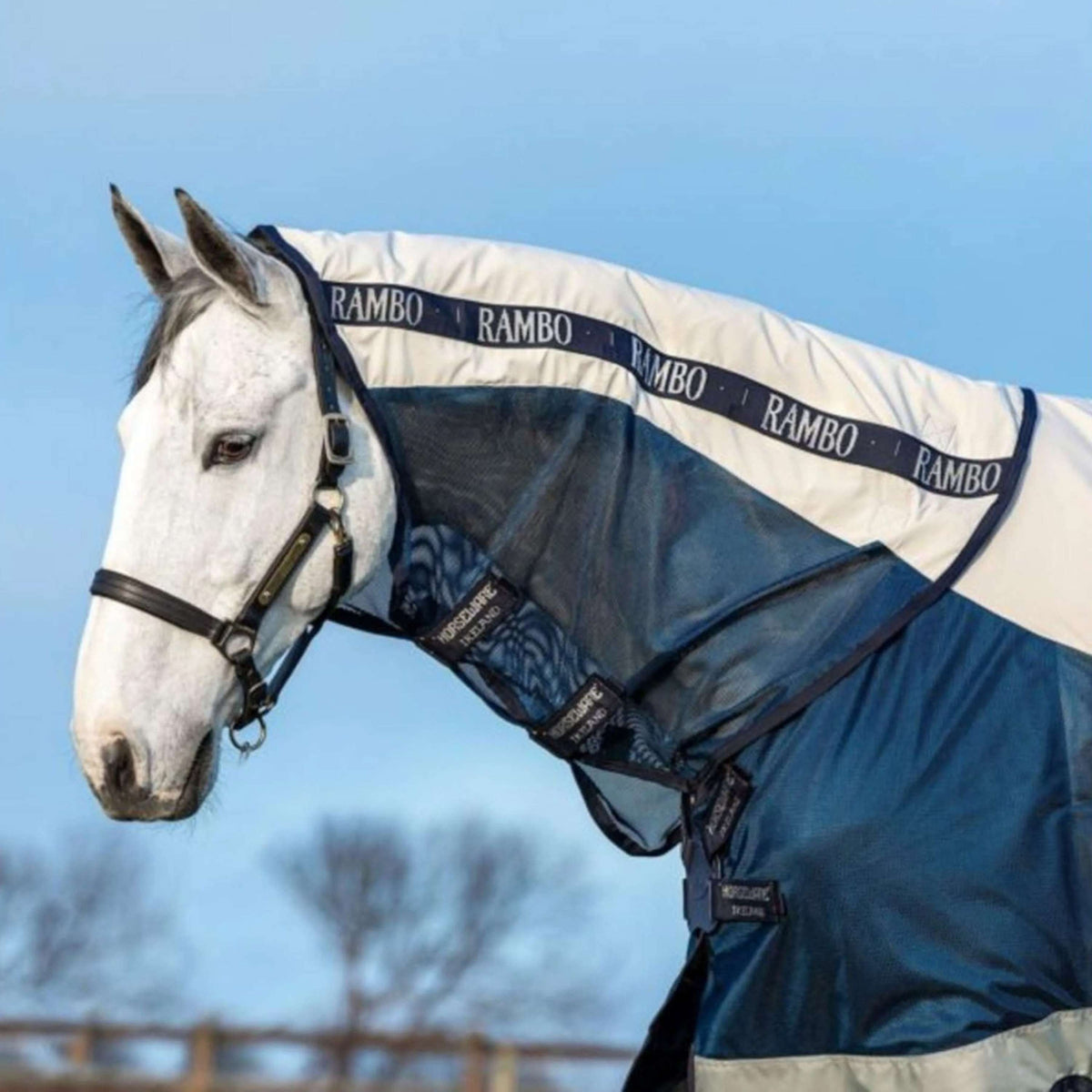 Rambo Chemise Turnout 0g Summer Series Marine/Gris