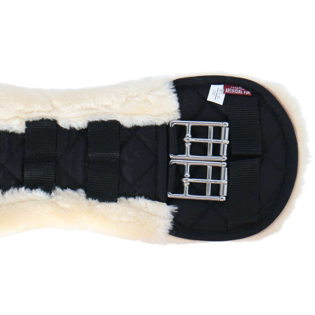Premiere Sangle Dressage Synth. Mouton Noir/Naturel