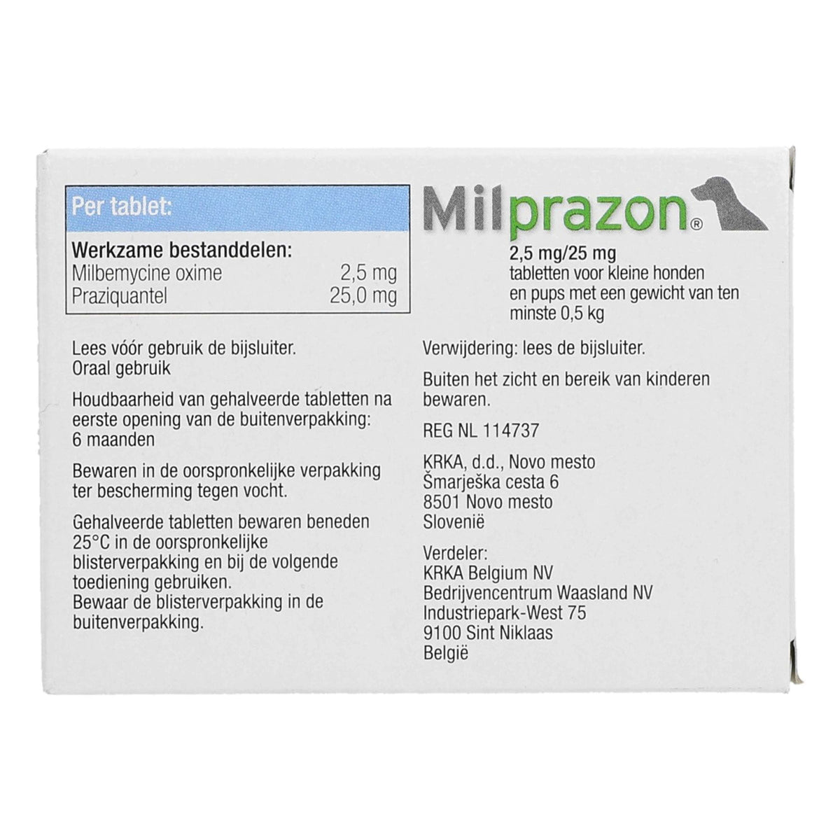 Milprazon Produit Vermifuge Chien 2,5mg