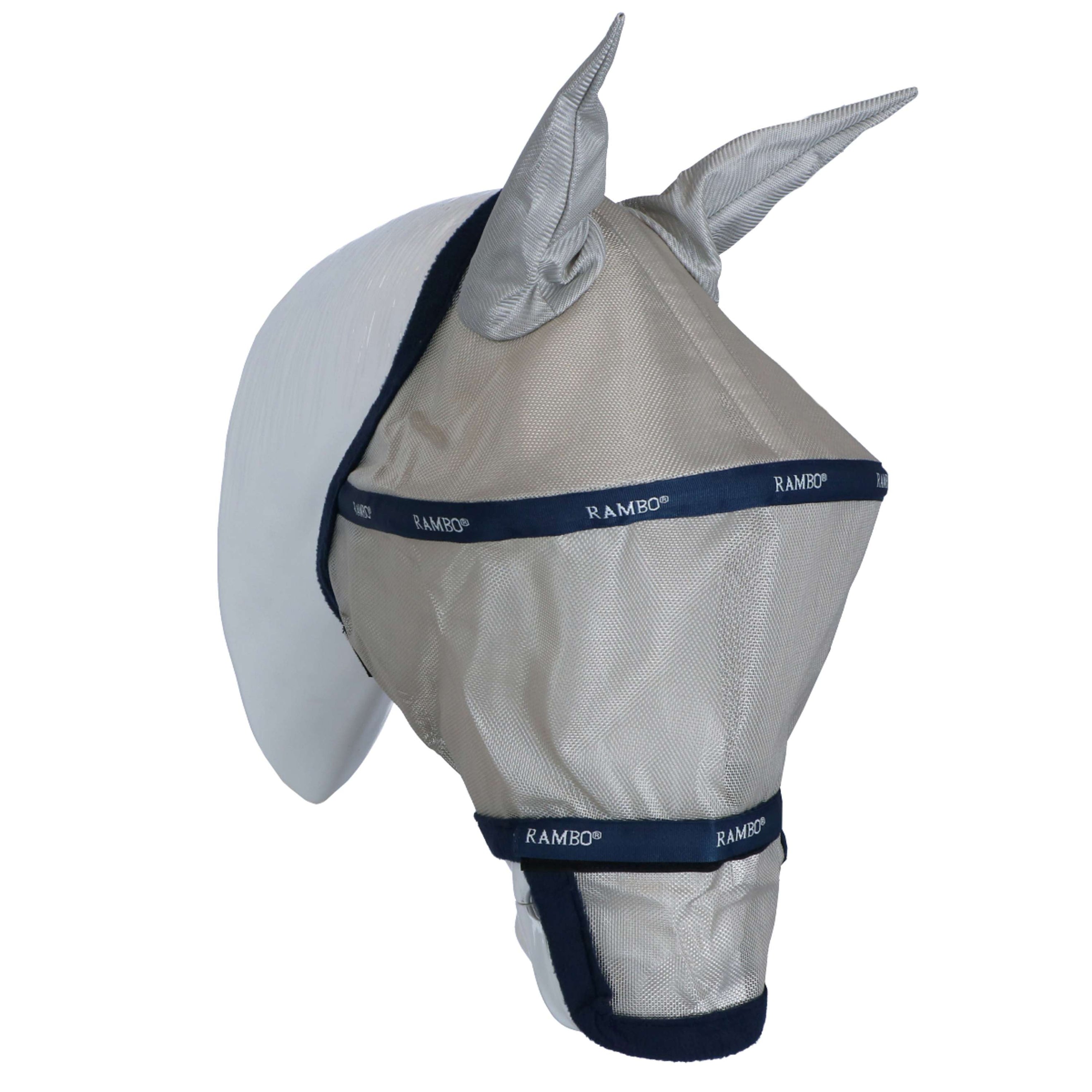 Rambo Fly Mask Plus Marin/Argente Rambo Fly Mask Plus Marin/Argente