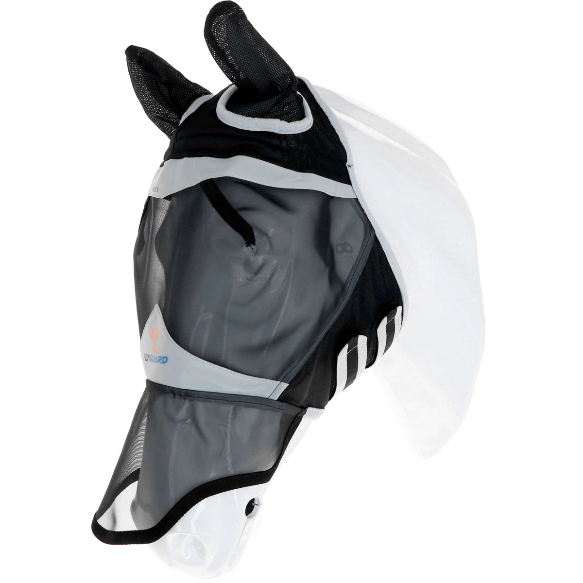 Shires Masque Anti-Mouches avec Oreilles et Nez Fine Mesh Noir