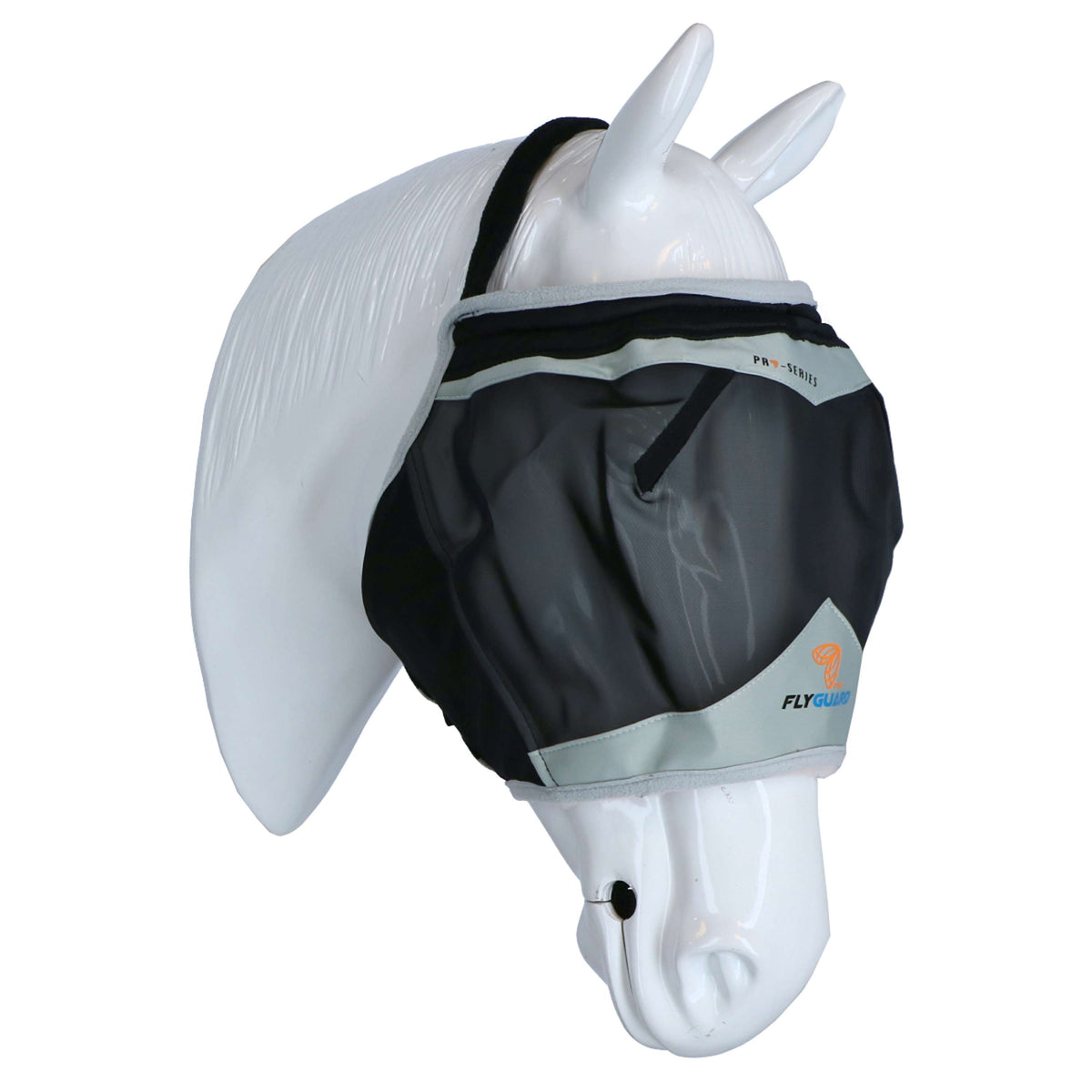 Shires Masque Anti-Mouches Filet Fin Sans Oreilles Noir