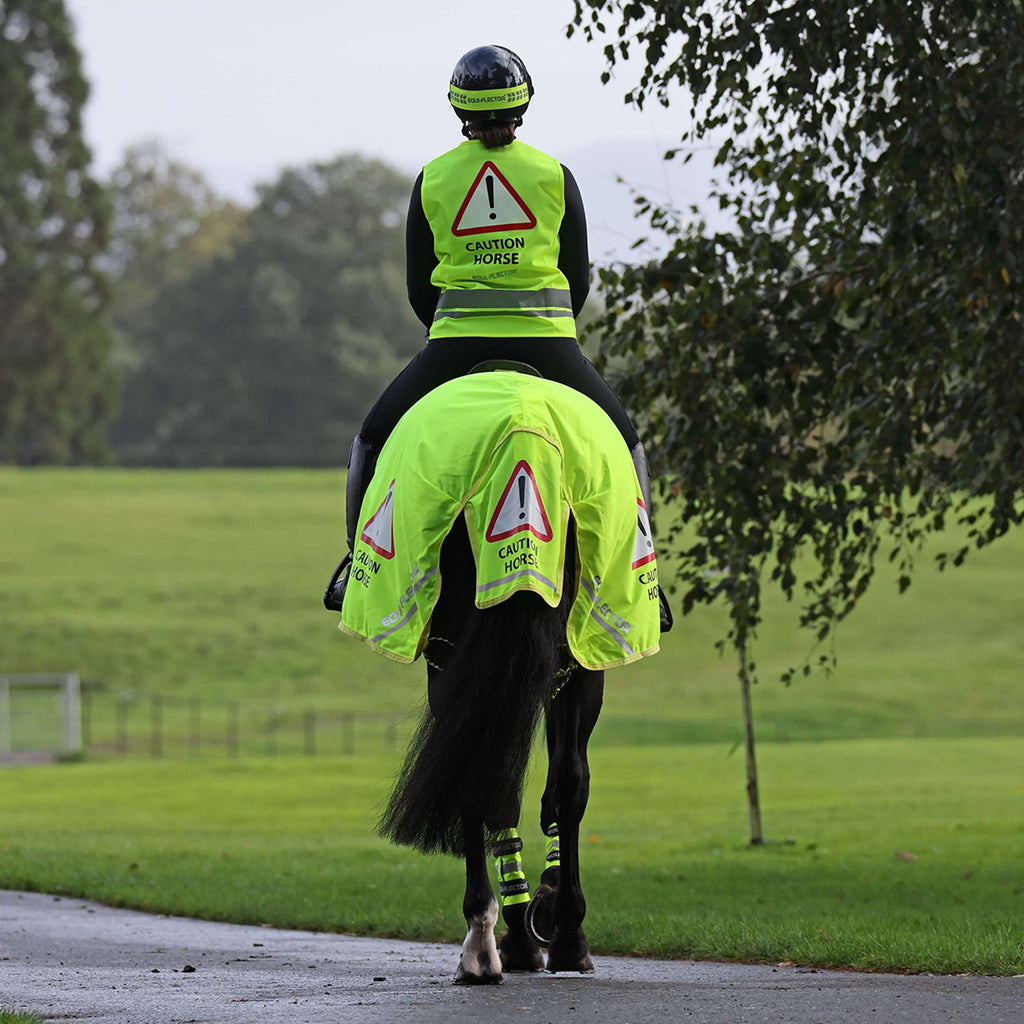 Equi-Flector by Shires Couvre-reins Mesh Réfléchissant Jaune
