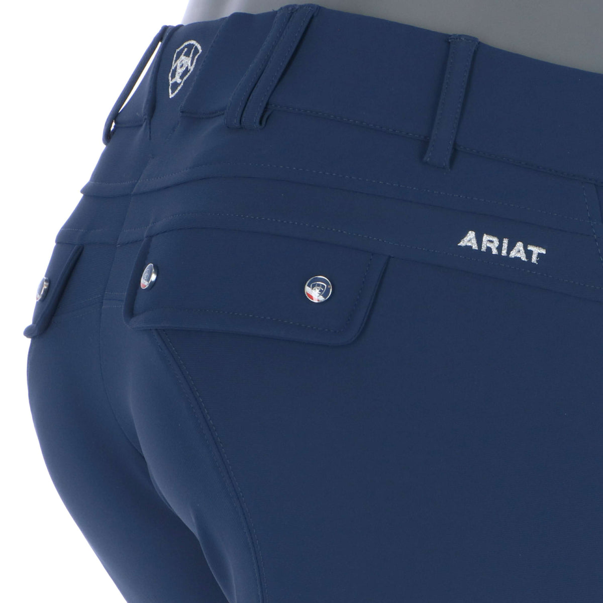 Ariat Pantalon d'Équitation Tri Factor Femme Poignée Genou Patch Marin