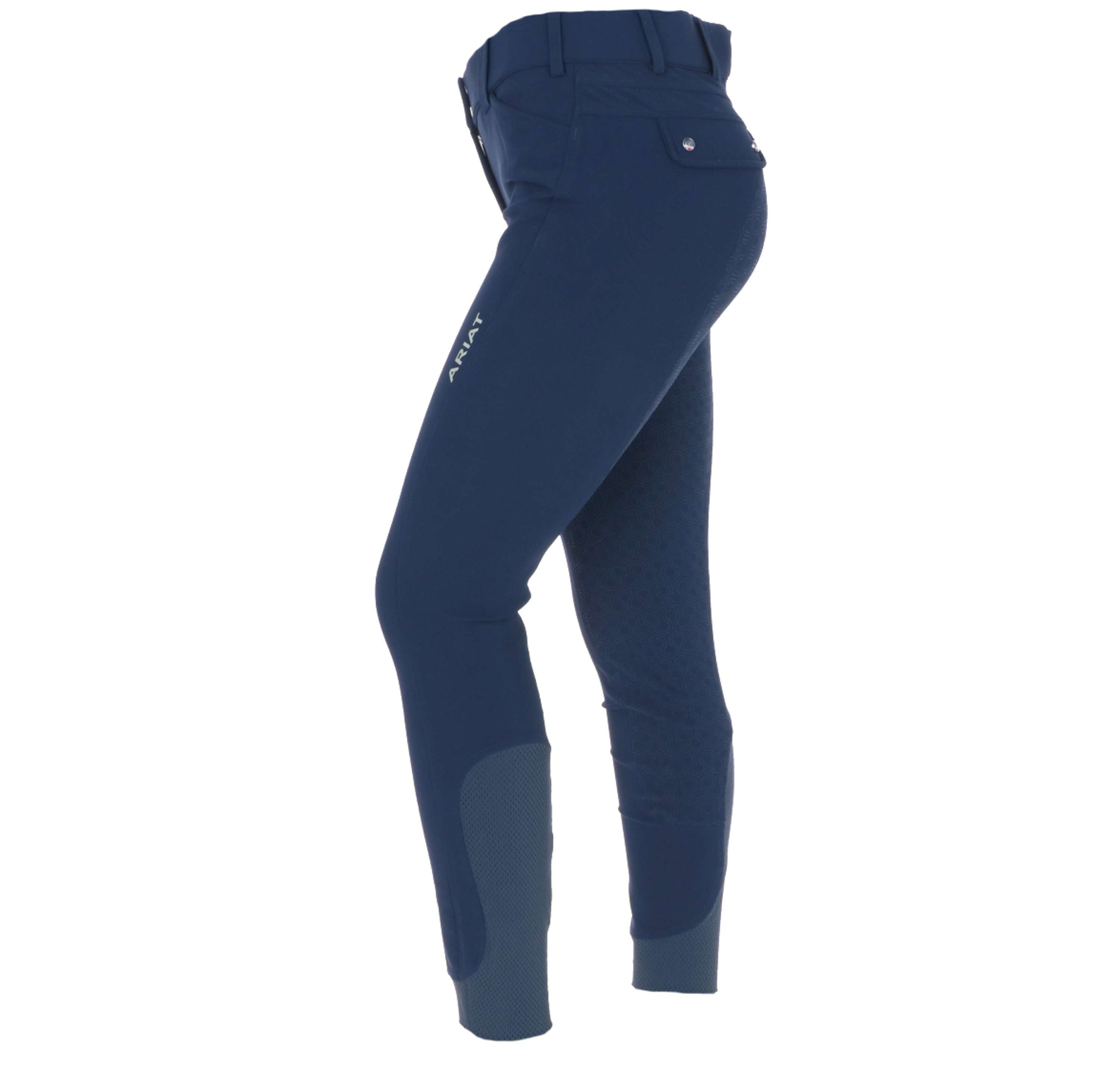 Ariat Pantalon d'Équitation Tri Factor Femme Poignée Siège Compléte Marin Ariat Pantalon d'Équitation Tri Factor Femme Poignée Siège Compléte Marin