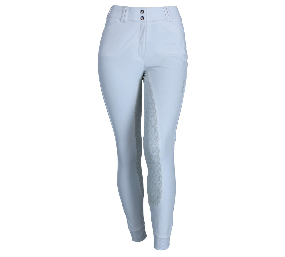 Ariat Pantalon d'Équitation Tri Factor Femme Poignée Siège Compléte Blanc