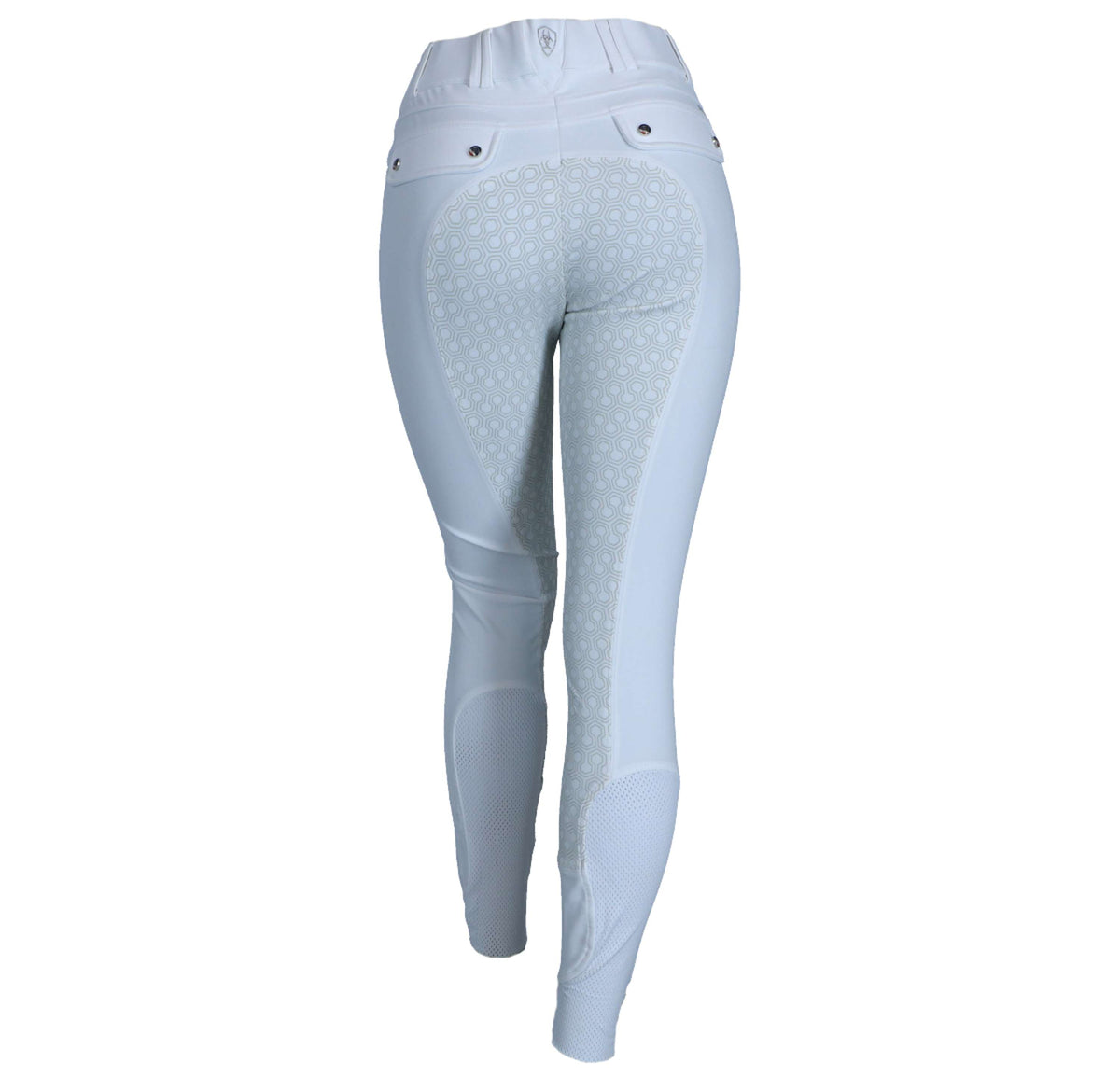 Ariat Pantalon d'Équitation Tri Factor Femme Poignée Siège Compléte Blanc