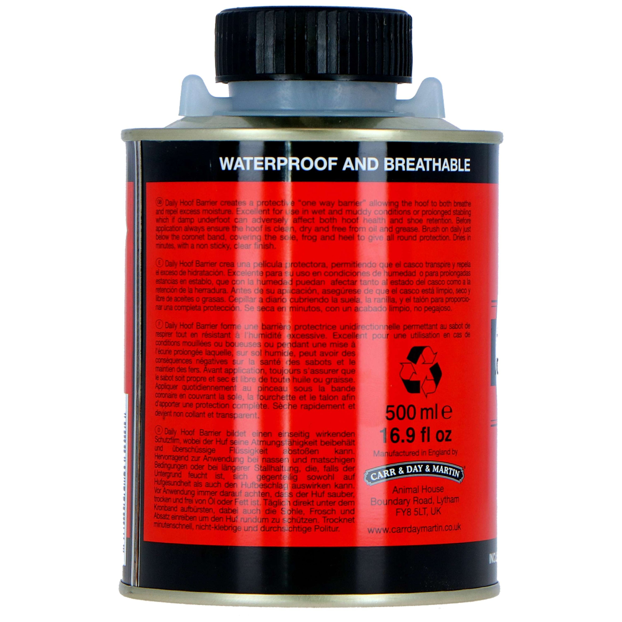 Carr & Day & Martin Dressing pour Sabots Cornucrescine Daily Hoef Barrier Carr & Day & Martin Dressing pour Sabots Cornucrescine Daily Hoef Barrier