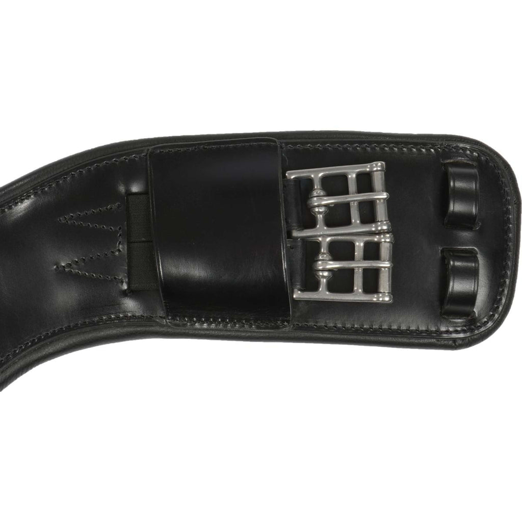 ANKY Sangle Cuir Dressage Anatomique 2 Côtés Élastique Noir