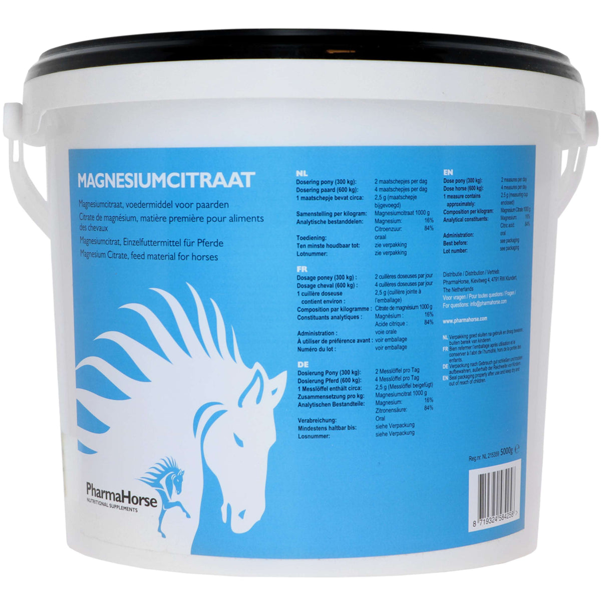 PharmaHorse Citrate de Magnesium 3 kg